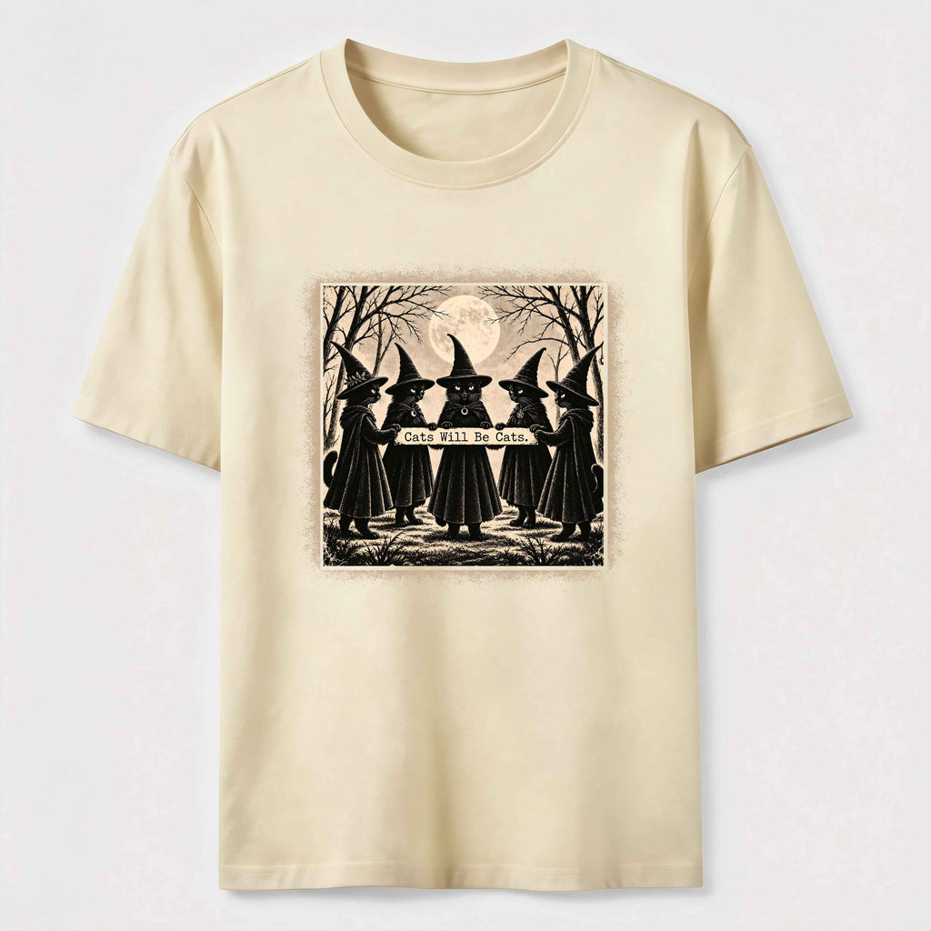 Black Cat Witch Gathering Classic T-Shirt
