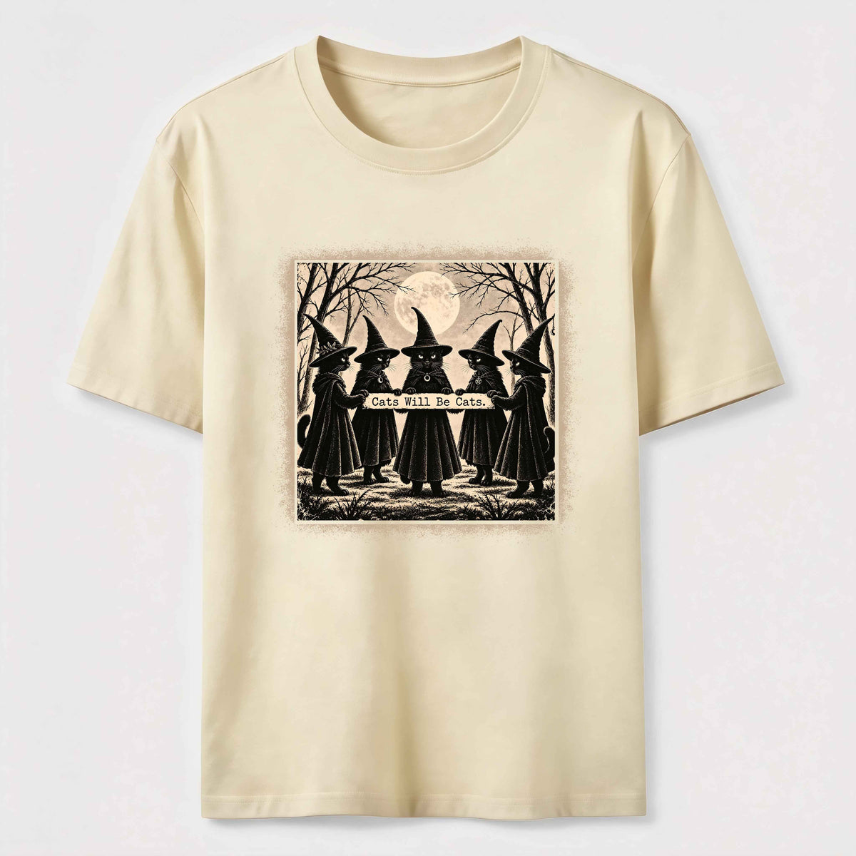 Black Cat Witch Gathering Classic T-Shirt