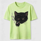 Smoking Cat Classic T-Shirt