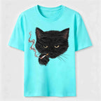 Smoking Cat Classic T-Shirt