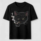Smoking Cat Classic T-Shirt