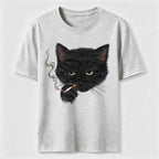 Smoking Cat Classic T-Shirt