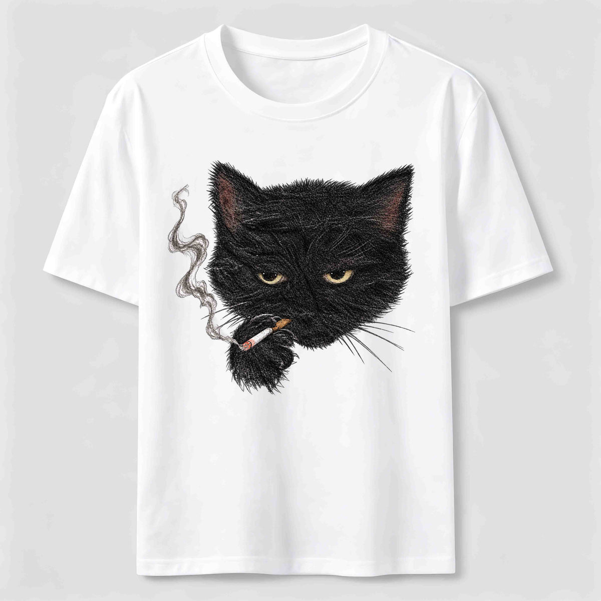 Smoking Cat Classic T-Shirt