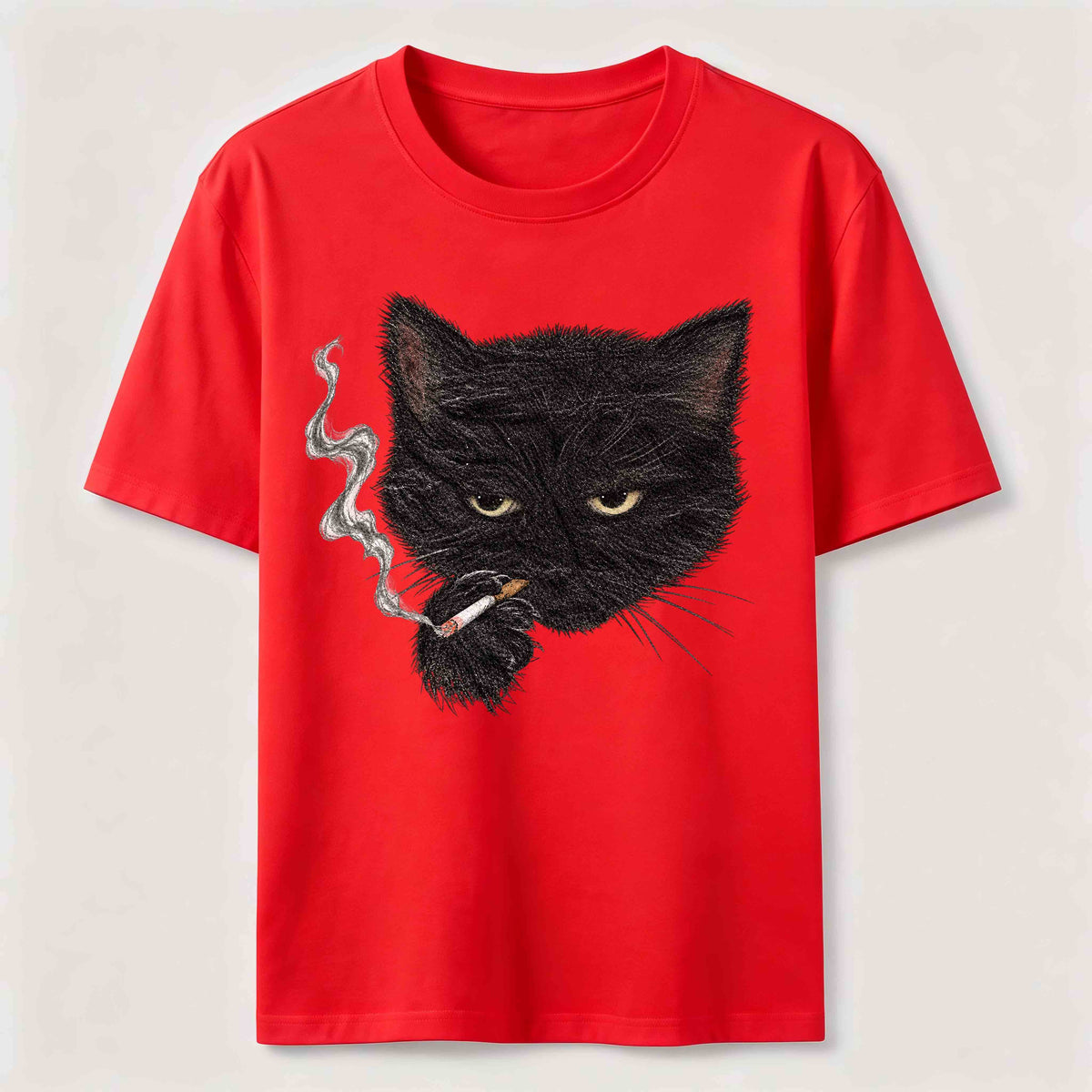 Smoking Cat Classic T-Shirt