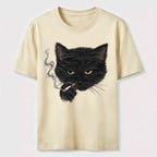 Smoking Cat Classic T-Shirt
