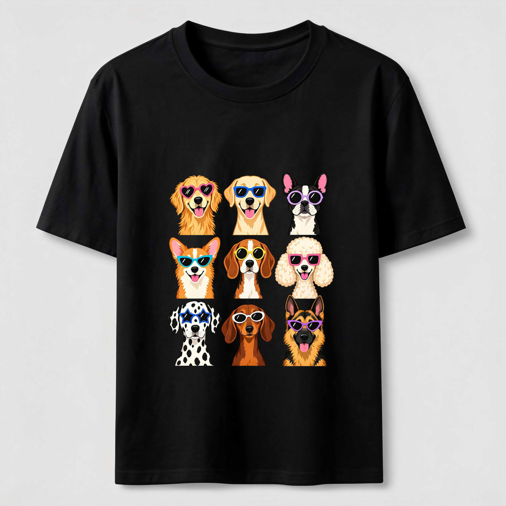 Cartoon dog in a 9 grid Classic T-Shirt