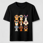 Cartoon dog in a 9 grid Classic T-Shirt