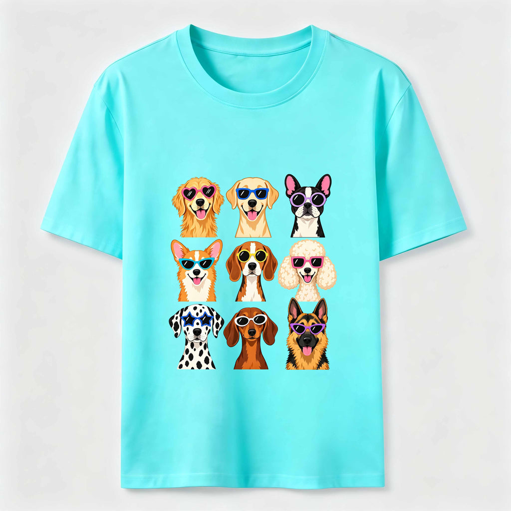Cartoon dog in a 9 grid Classic T-Shirt