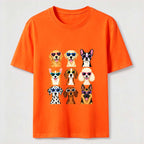 Cartoon dog in a 9 grid Classic T-Shirt