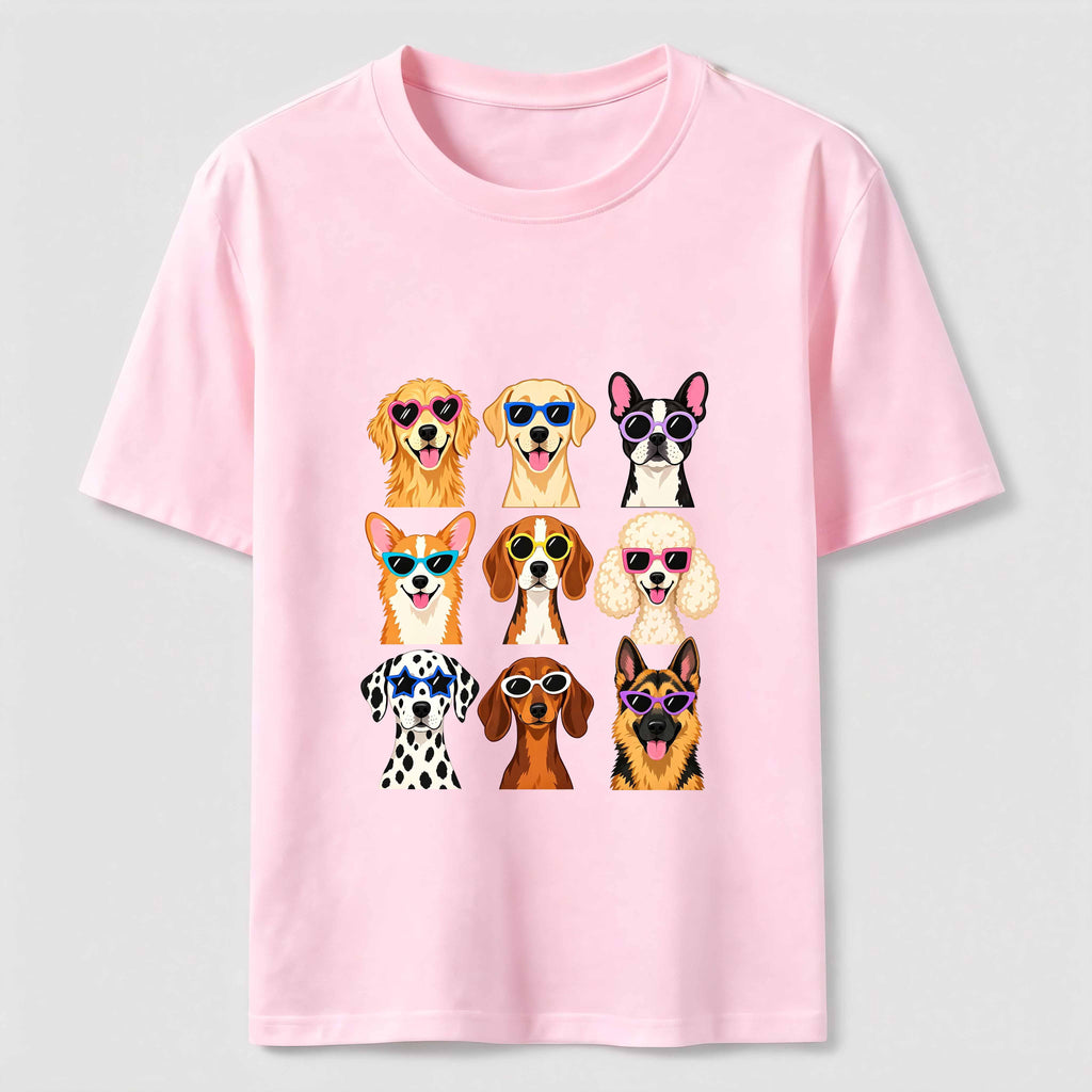 Cartoon dog in a 9 grid Classic T-Shirt