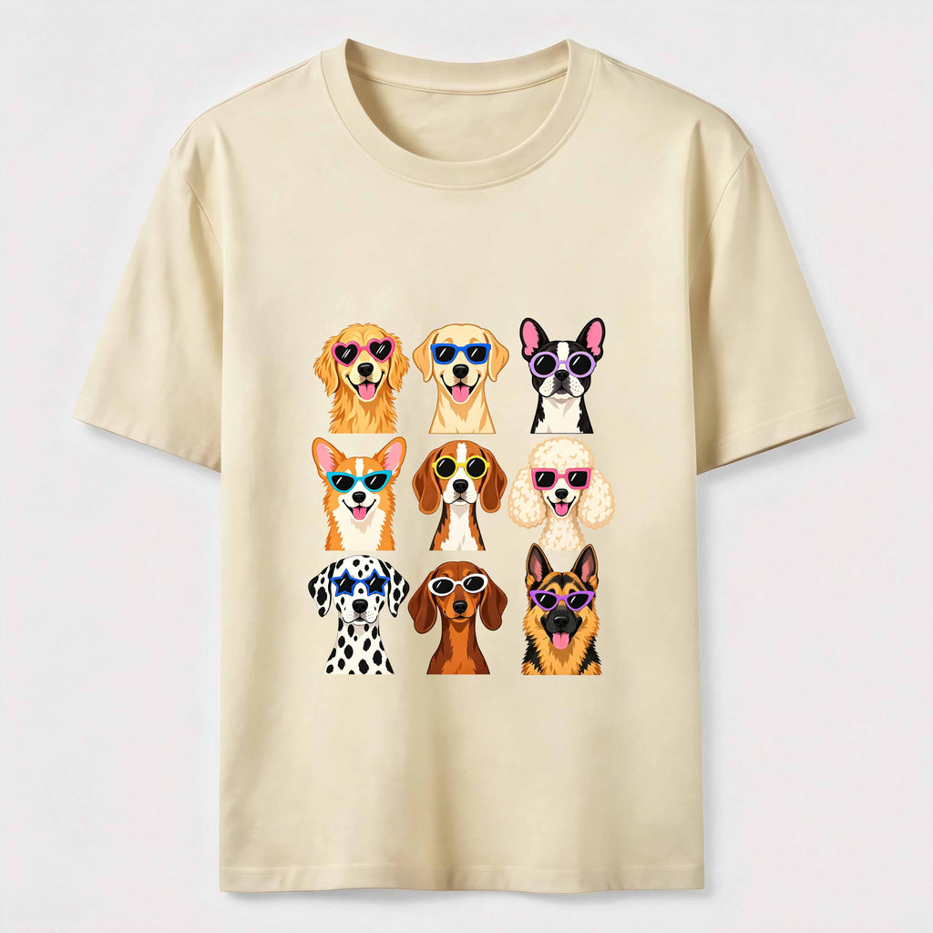 Cartoon dog in a 9 grid Classic T-Shirt