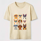 Cartoon dog in a 9 grid Classic T-Shirt