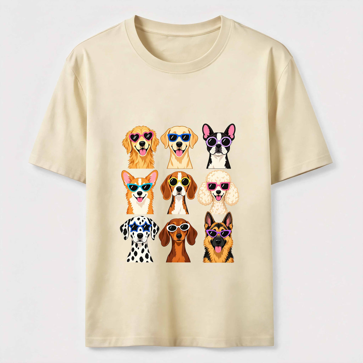 Cartoon dog in a 9 grid Classic T-Shirt
