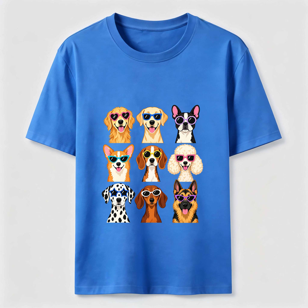 Cartoon dog in a 9 grid Classic T-Shirt