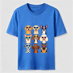 Cartoon dog in a 9 grid Classic T-Shirt