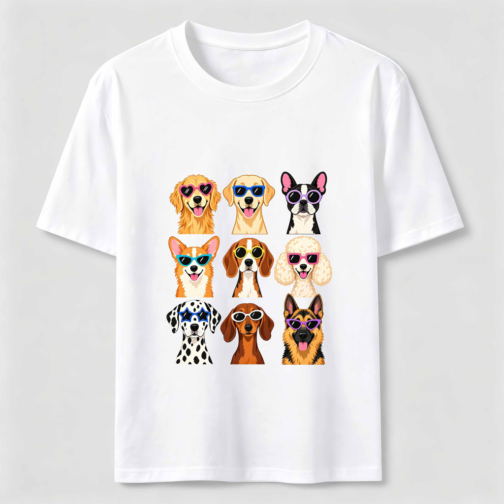 Cartoon dog in a 9 grid Classic T-Shirt