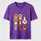 Cartoon dog in a 9 grid Classic T-Shirt