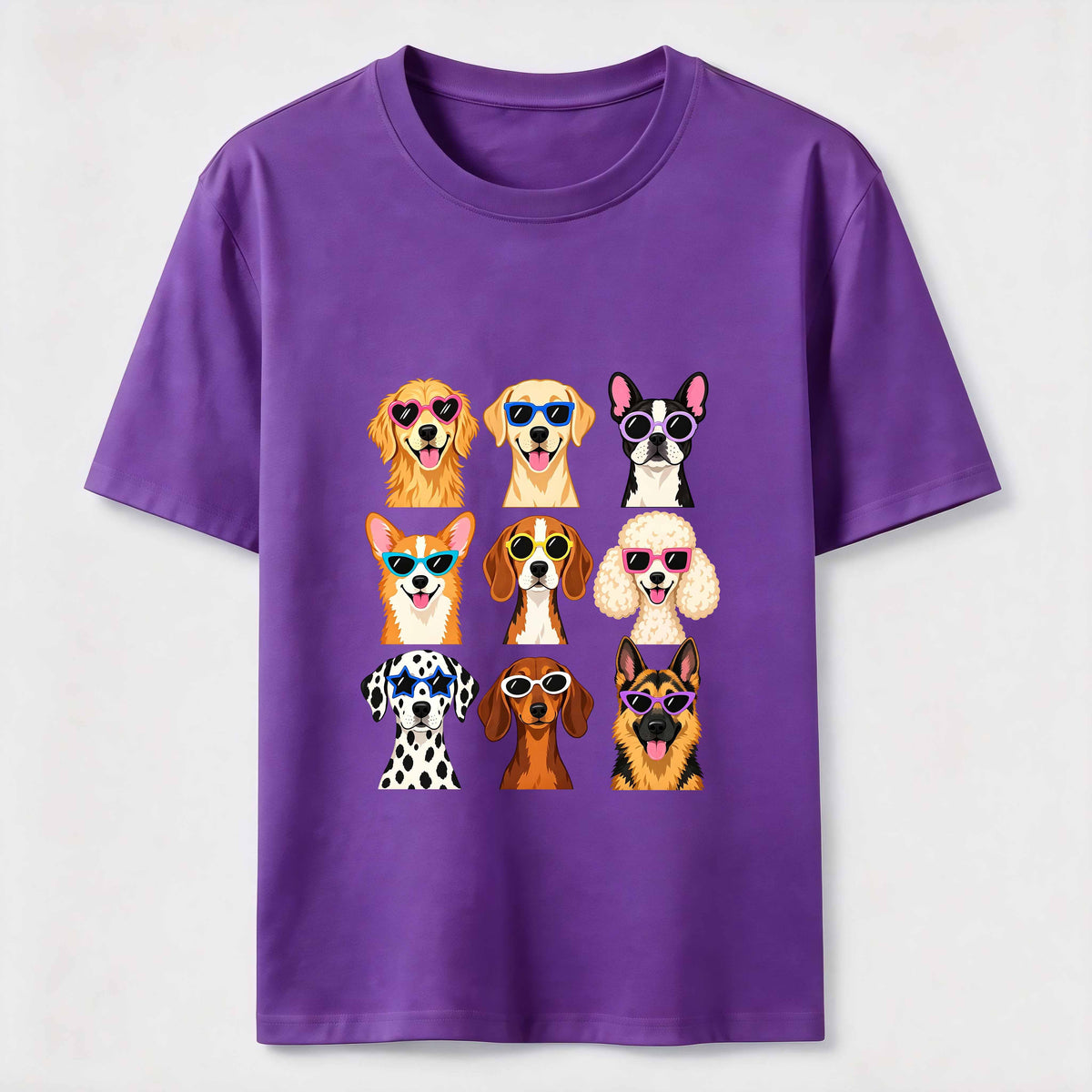 Cartoon dog in a 9 grid Classic T-Shirt
