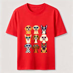 Cartoon dog in a 9 grid Classic T-Shirt