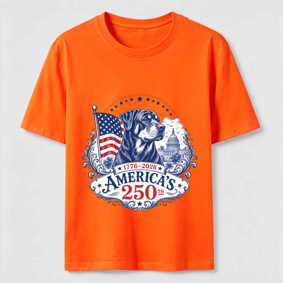 U.S. Semiquincentennial Commemorative Dog Classic T-Shirt