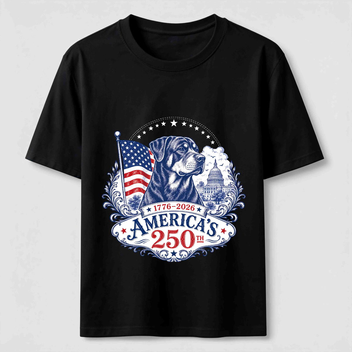 U.S. Semiquincentennial Commemorative Dog Classic T-Shirt