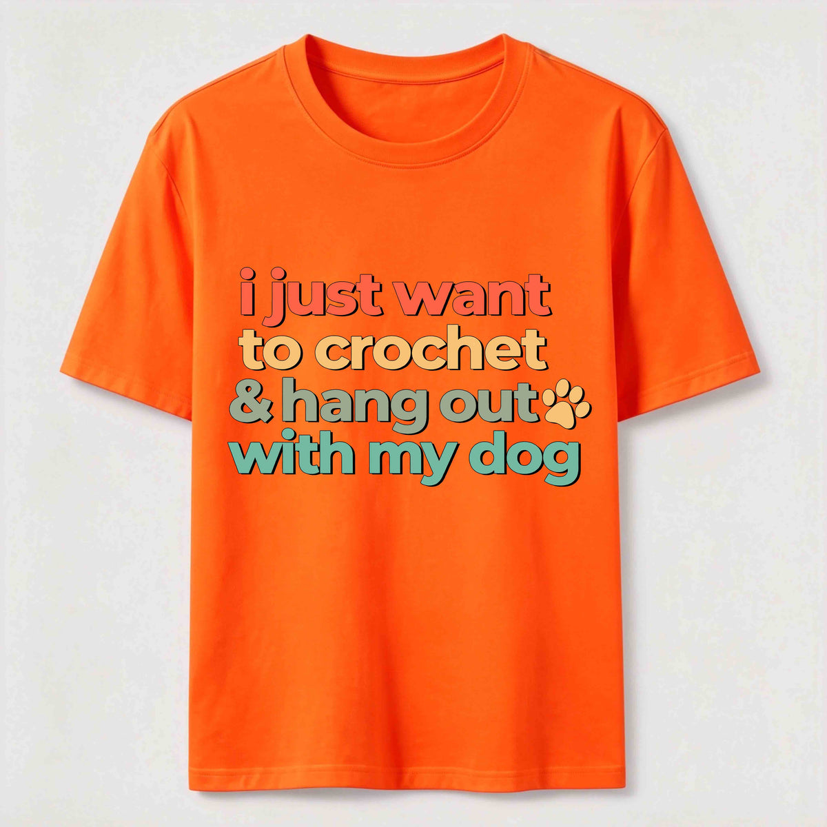 I Just want to Crochet&Hang Out With My Dog Classic T-Shirt