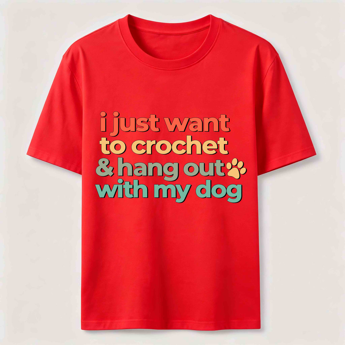 I Just want to Crochet&Hang Out With My Dog Classic T-Shirt