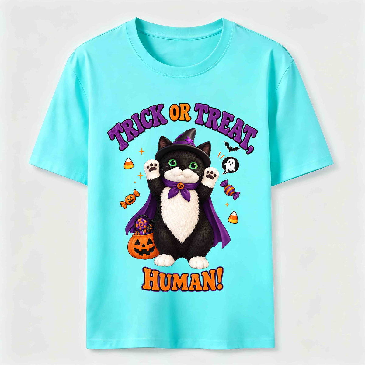 Halloween Pumpkin Cat Classic T-Shirt