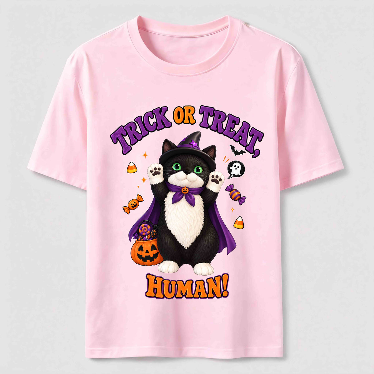 Halloween Pumpkin Cat Classic T-Shirt