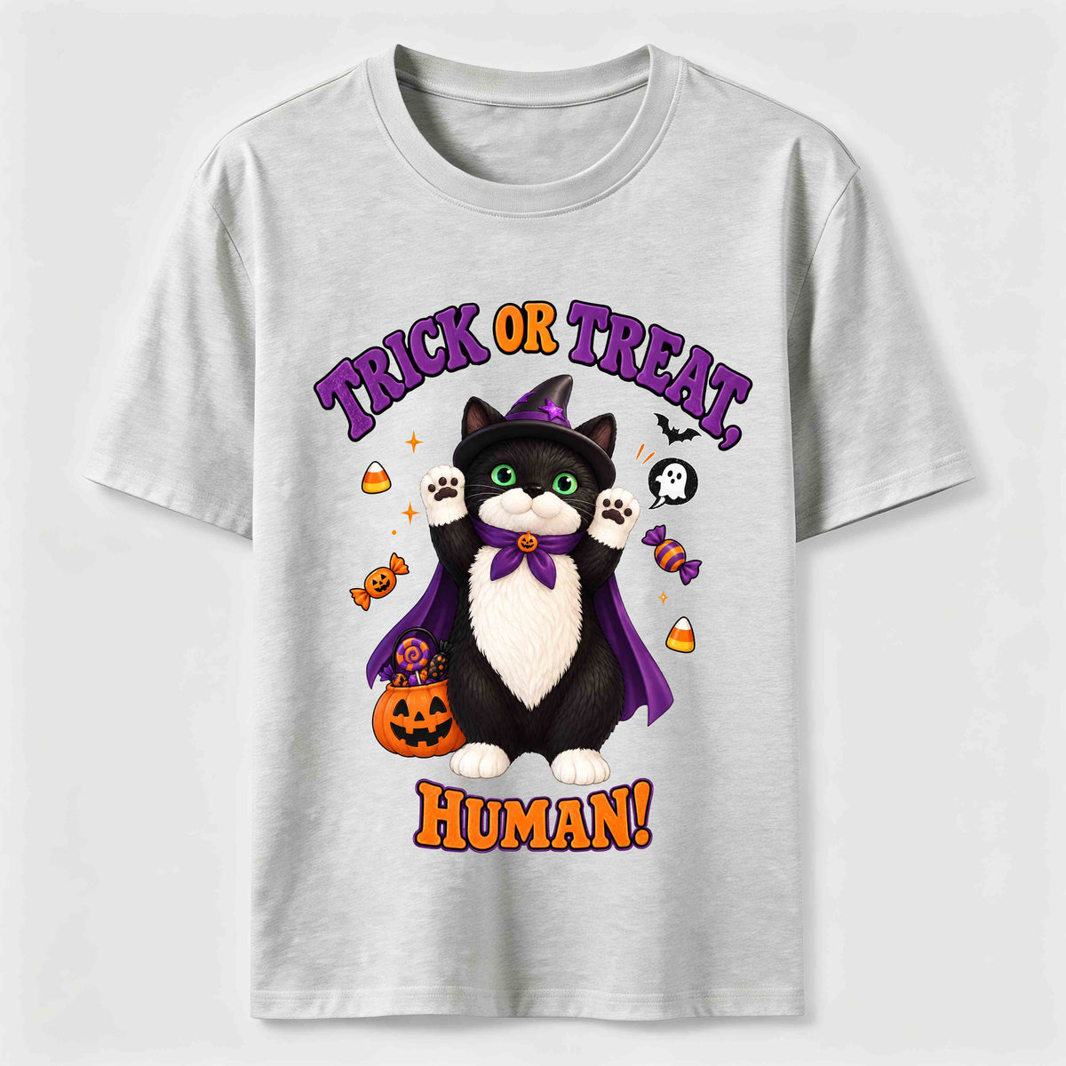 Halloween Pumpkin Cat Classic T-Shirt