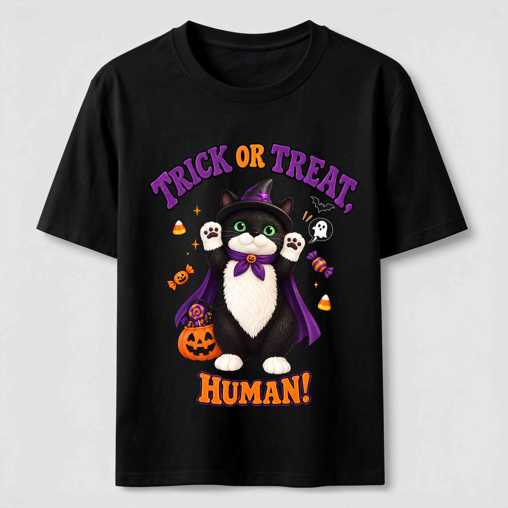 Halloween Pumpkin Cat Classic T-Shirt