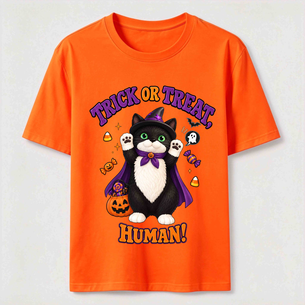 Halloween Pumpkin Cat Classic T-Shirt