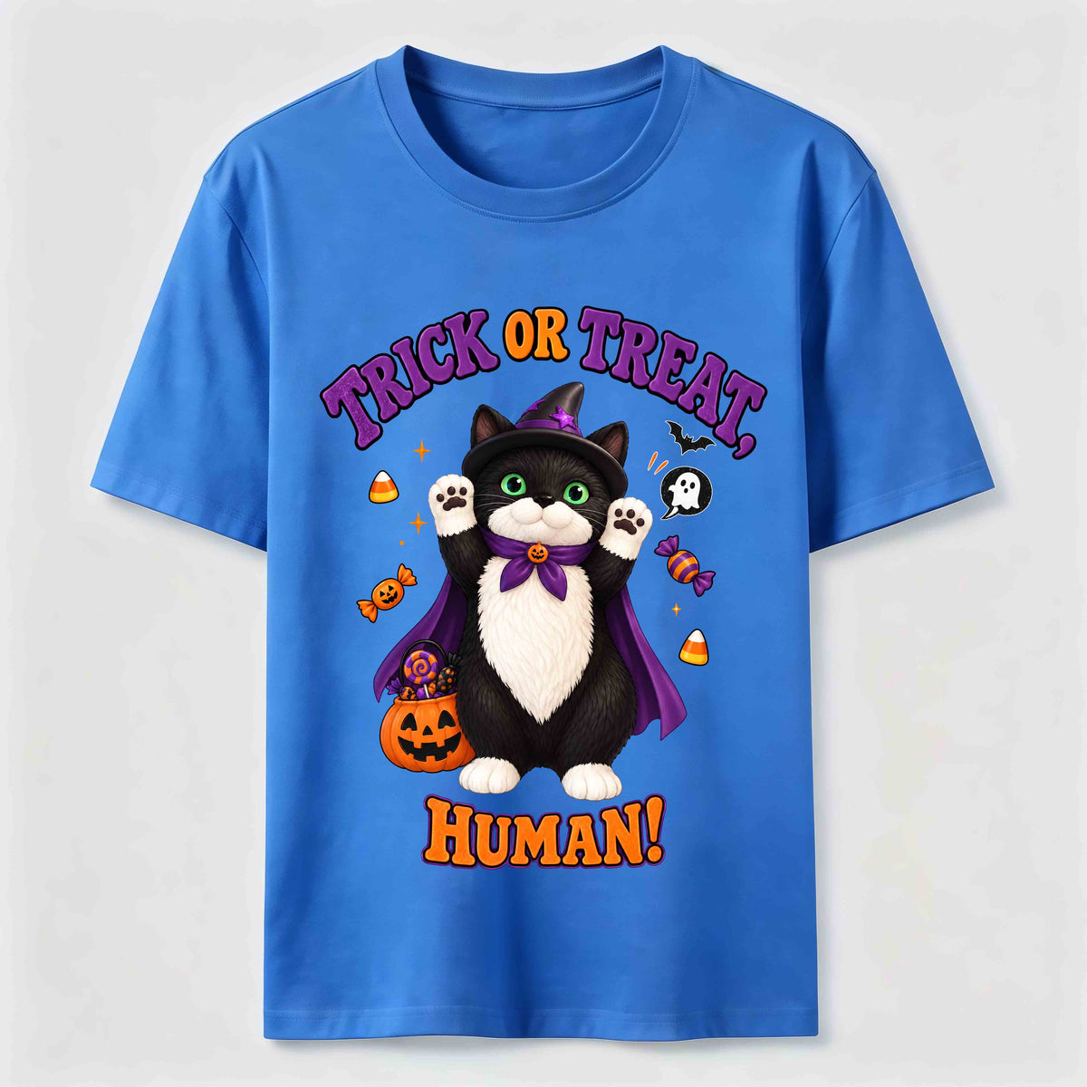 Halloween Pumpkin Cat Classic T-Shirt