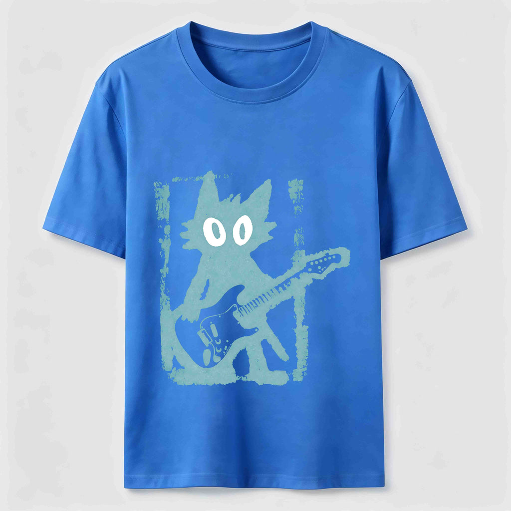 Kitties love playing the guitar too Classic T-Shirt