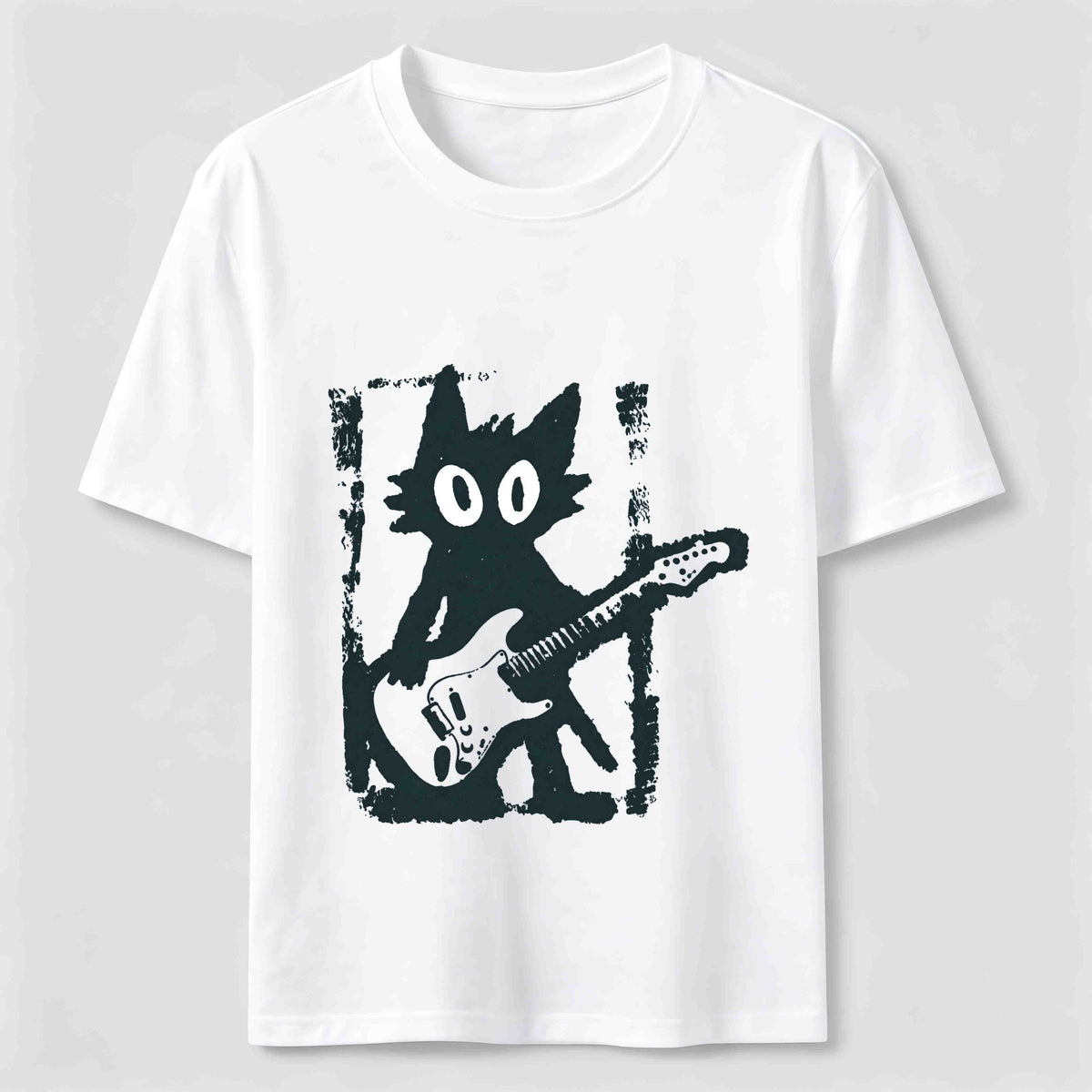 Kitties love playing the guitar too Classic T-Shirt