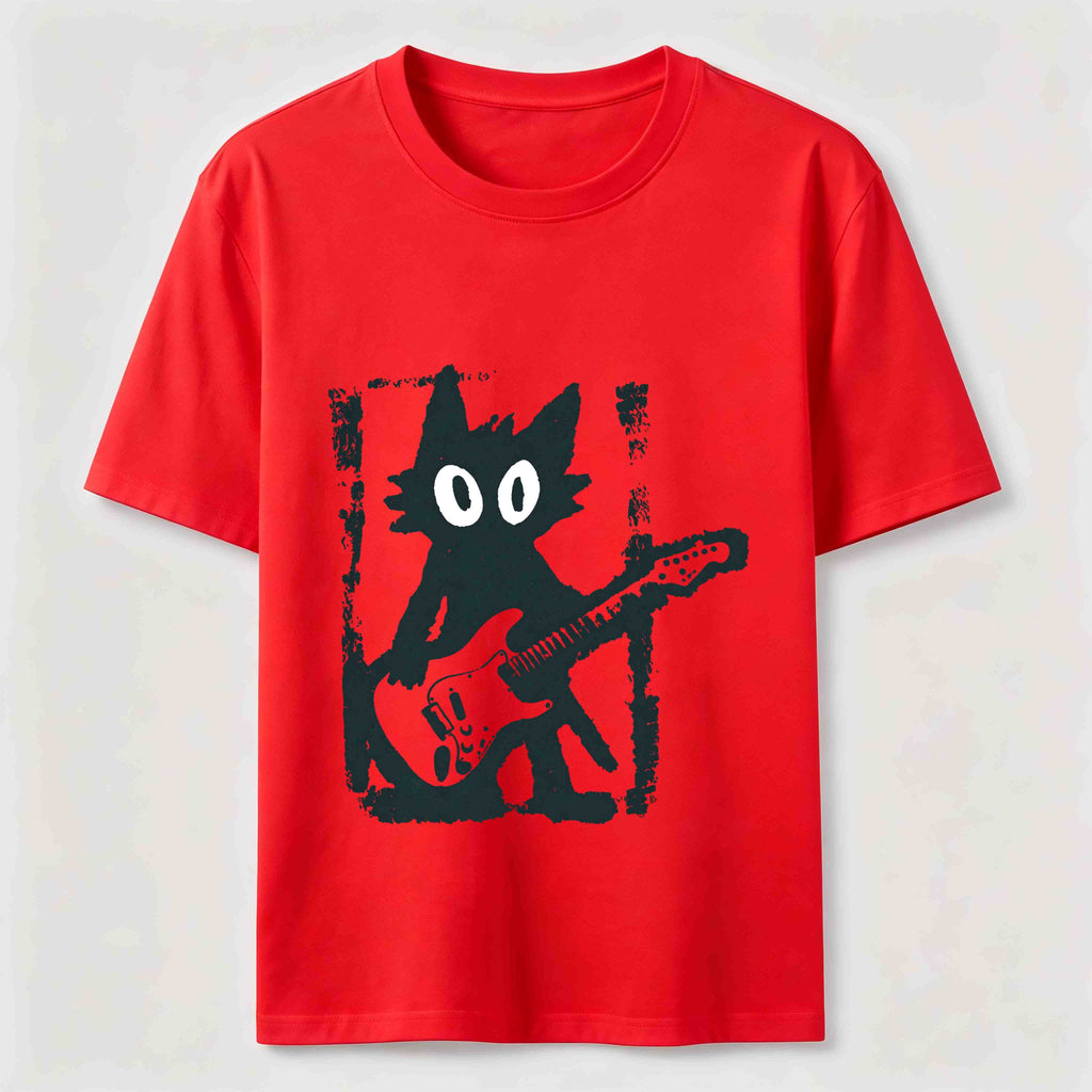 Kitties love playing the guitar too Classic T-Shirt