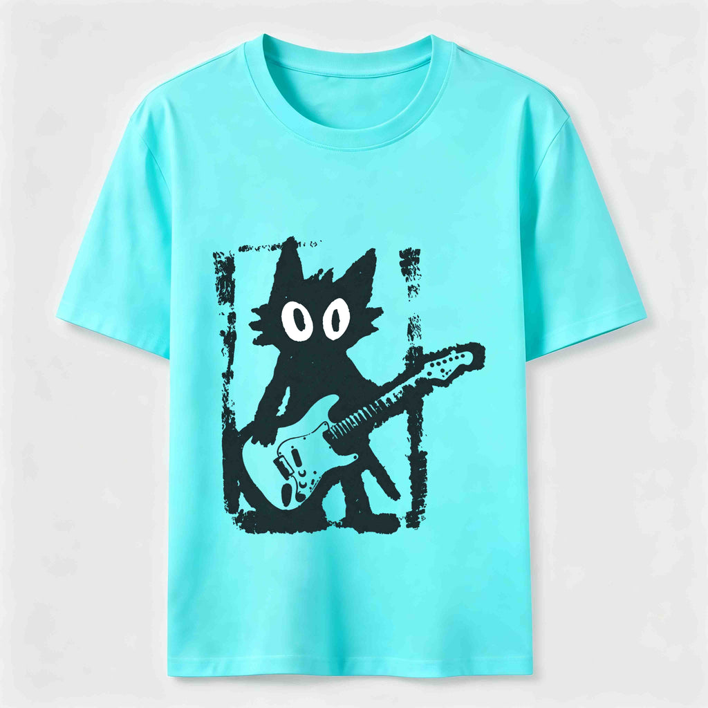 Kitties love playing the guitar too Classic T-Shirt