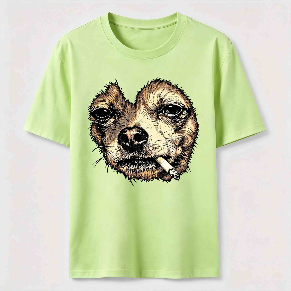 World-weary smoking dog Classic T-Shirt