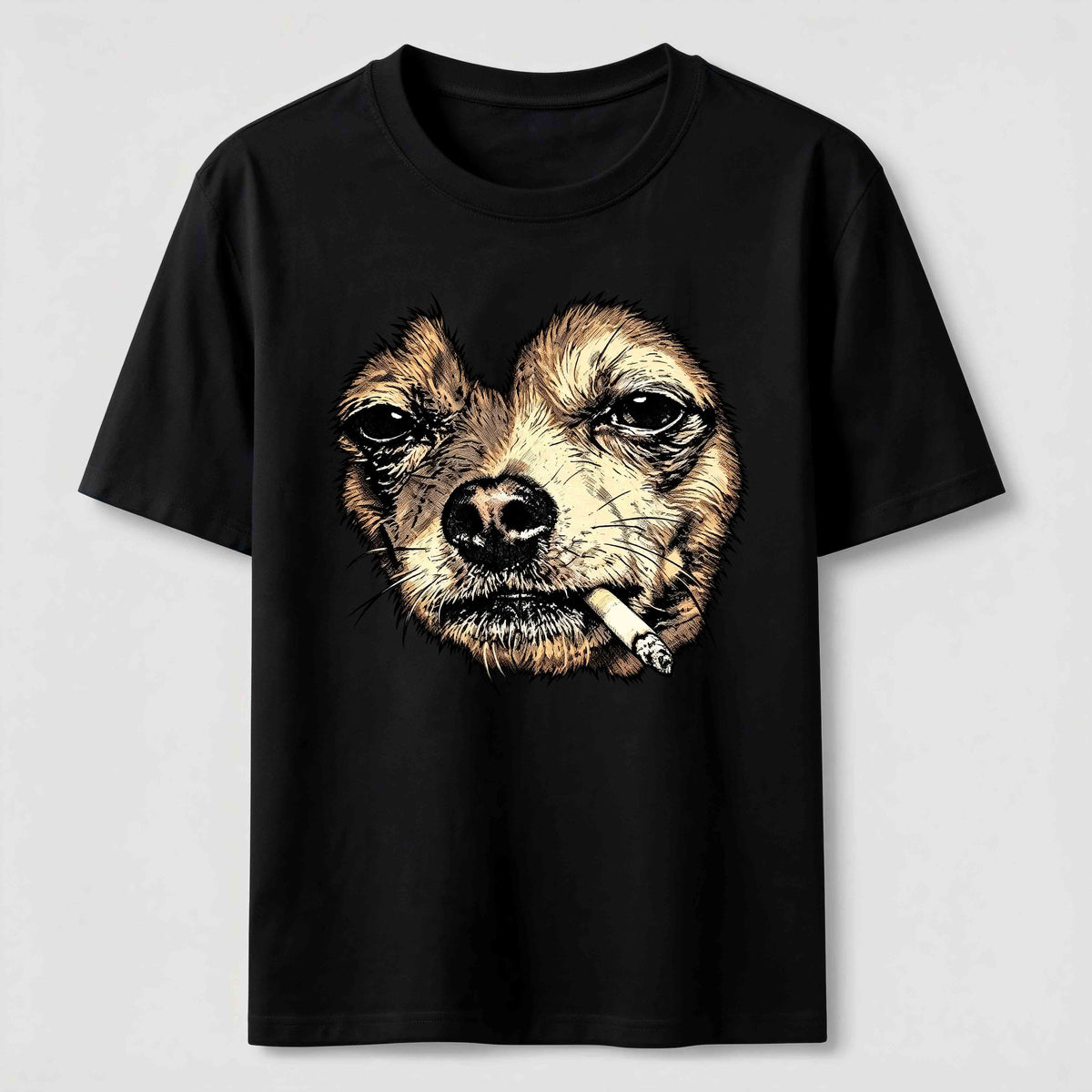 World-weary smoking dog Classic T-Shirt