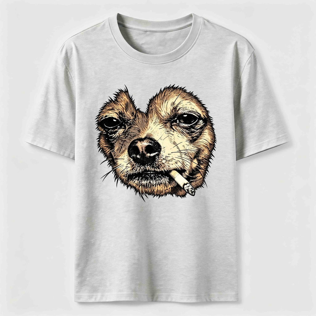 World-weary smoking dog Classic T-Shirt