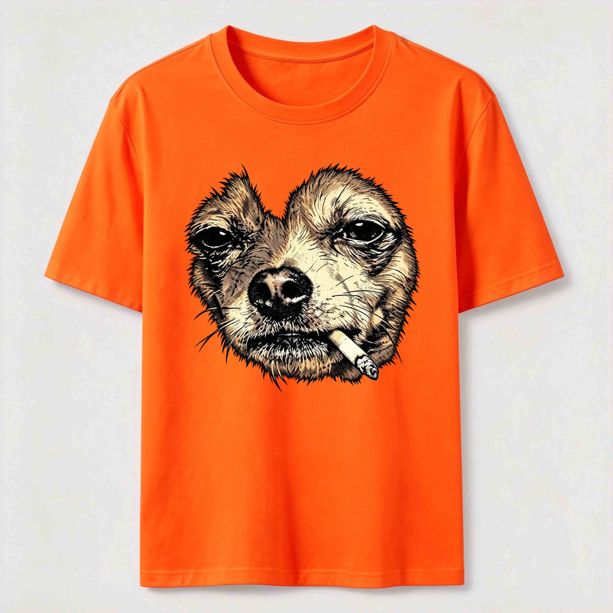 World-weary smoking dog Classic T-Shirt