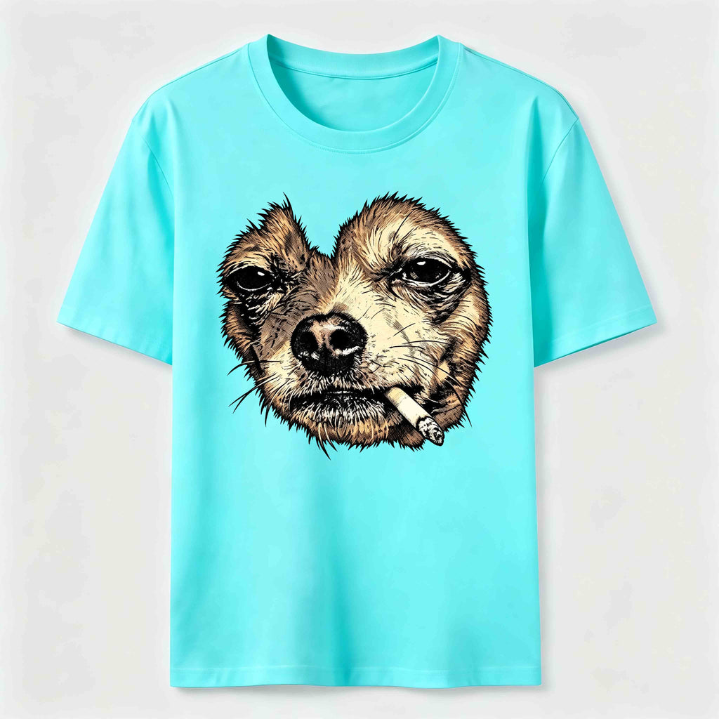 World-weary smoking dog Classic T-Shirt