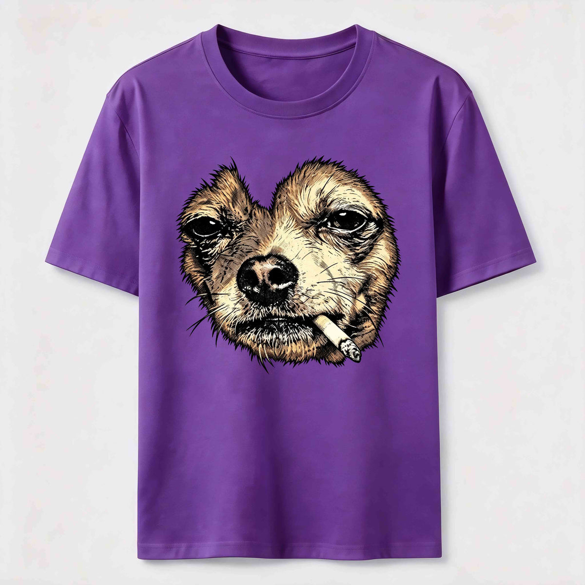 World-weary smoking dog Classic T-Shirt