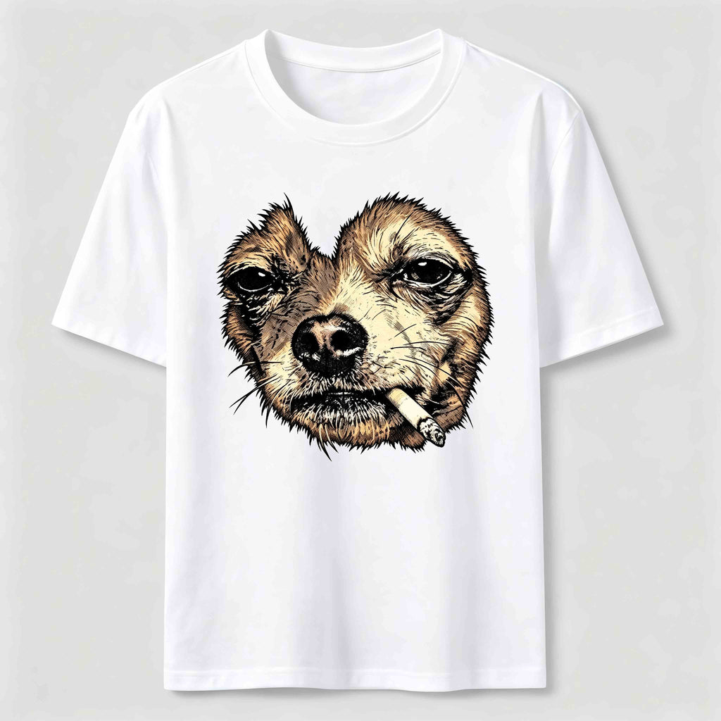 World-weary smoking dog Classic T-Shirt