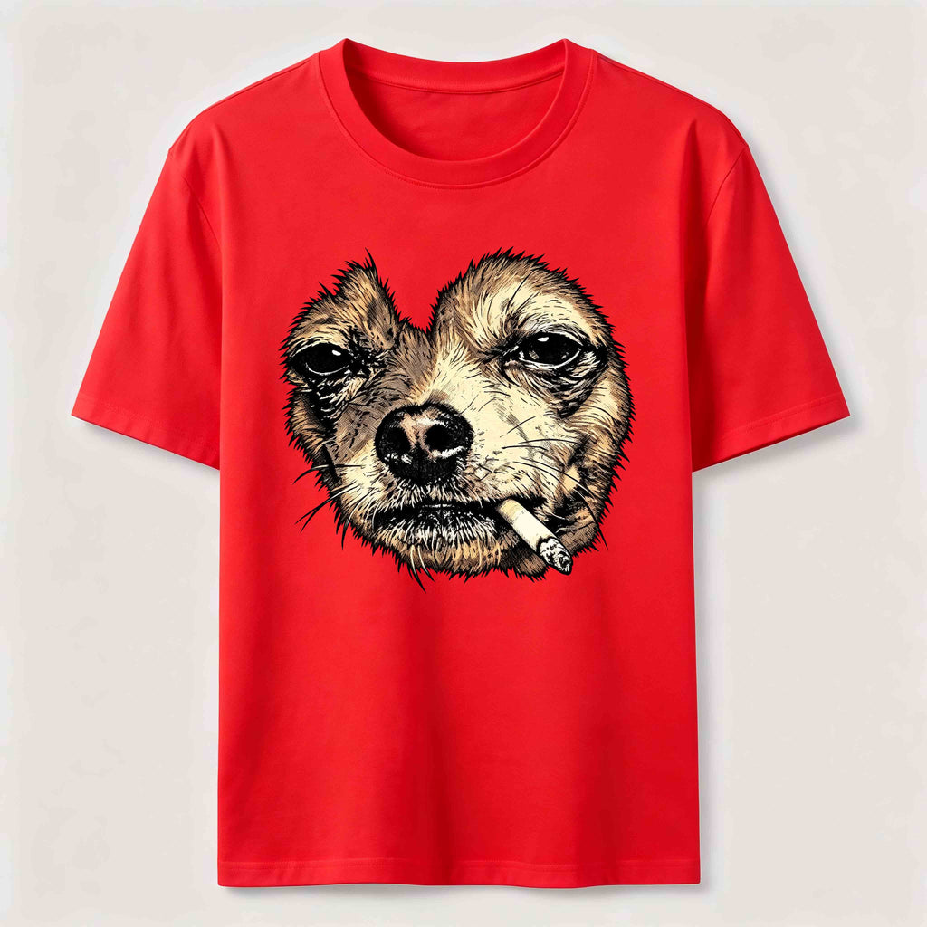 World-weary smoking dog Classic T-Shirt