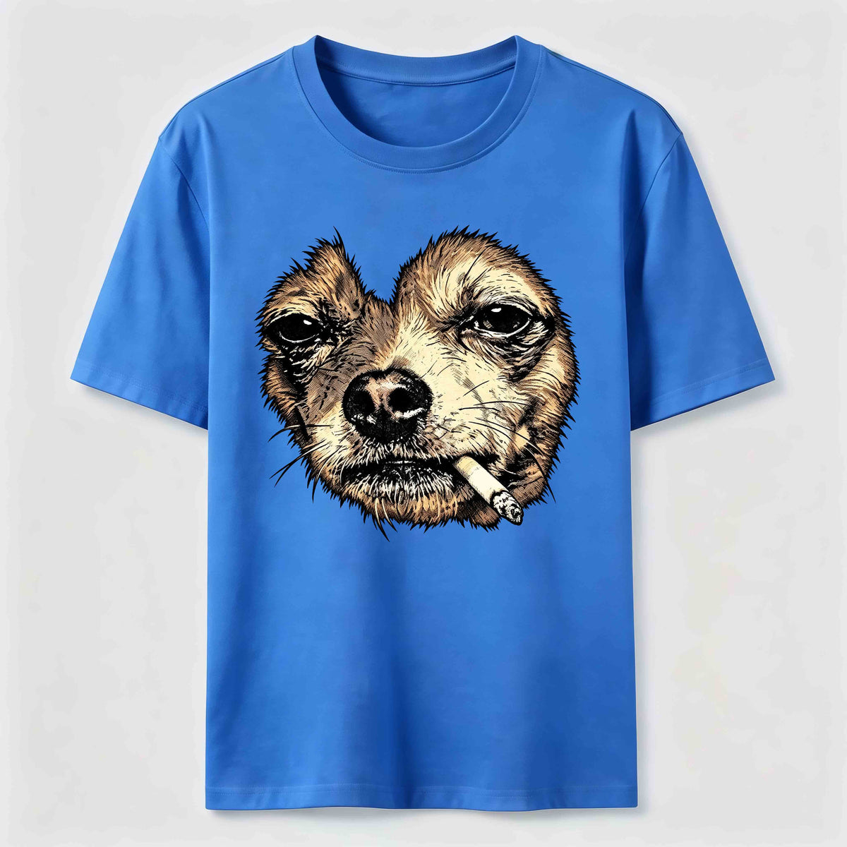 World-weary smoking dog Classic T-Shirt