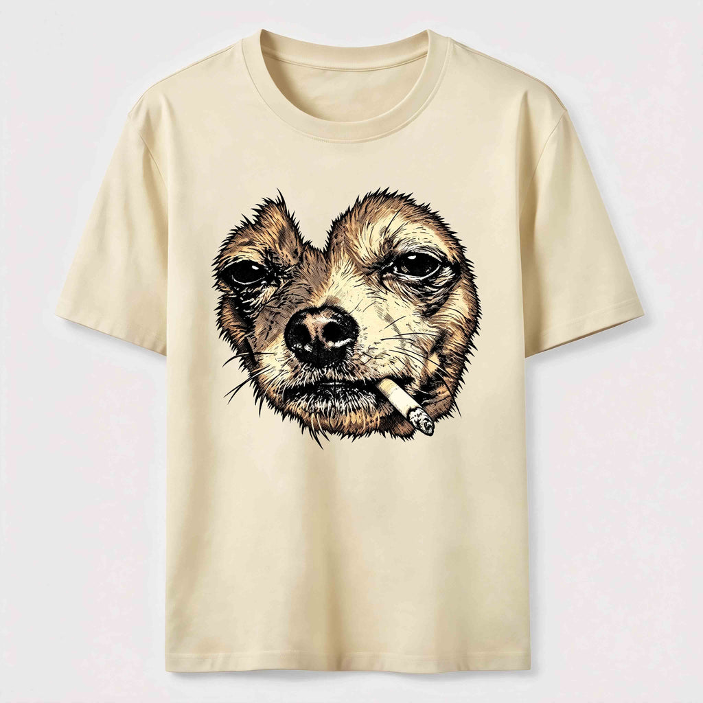 World-weary smoking dog Classic T-Shirt