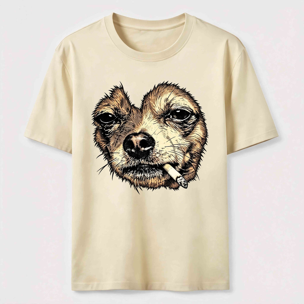World-weary smoking dog Classic T-Shirt