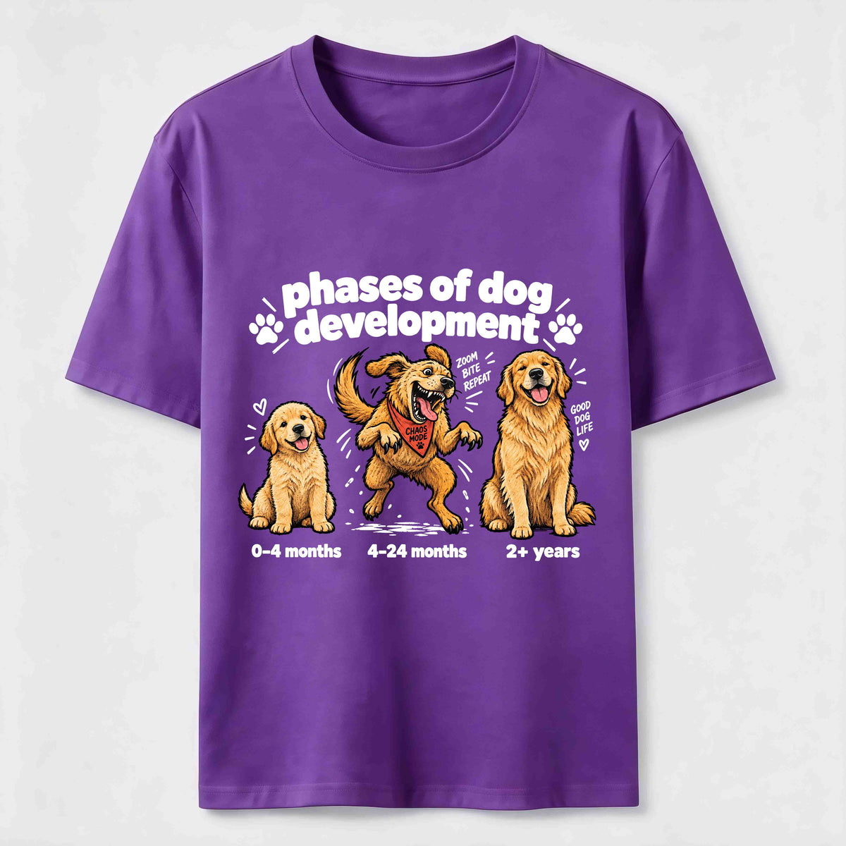 Golden Retriever Chaos Phase Classic T-Shirt