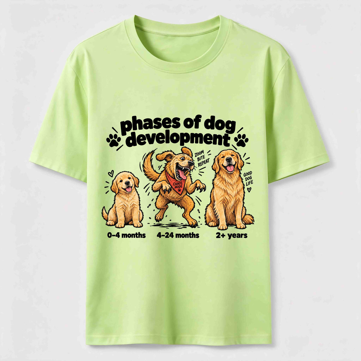 Golden Retriever Chaos Phase Classic T-Shirt